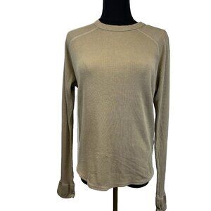 Kotn Womens Thermal Top Size XS 100% Egyptian Cotton‎ Ribbed Jersey Stretch Y2K